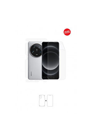 Xiaomi 14 Ultra 360 ° Full Body Ekran Koruyucu Kaplama Ön Arka Yan Darbe Emici Hd Film