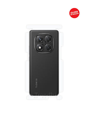 Xiaomi Redmi Note 14 Pro 5G Parlak Arka ve Yan Koruyucu TPU Film