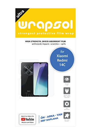 Xioami Redmi Note 14 Ekran, Arka ve Yan Koruyucu Fullbody Kaplama Koruyucu Poliüretan Film