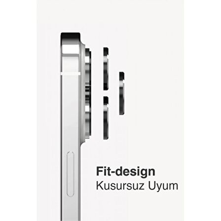 iPhone 15 Plus Siyah Kamera Lens Koruyucu Kolay Uygulama Aparatlı
