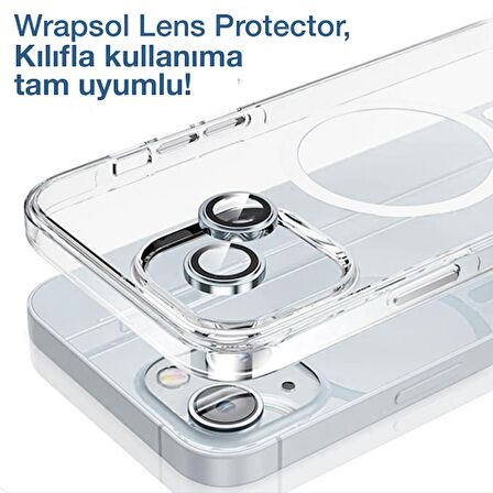 iPhone 15 Plus Mavi Kamera Lens Koruyucu Kolay Uygulama Aparatlı