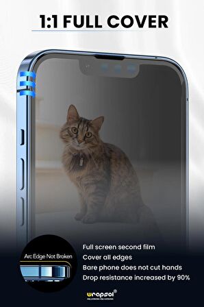 iPhone 15 Hayalet Kırılmaz Cam Corning Glass