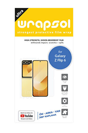 SAMSUNG GALAXY Z FLIP 6 FULL BODY KORUYUCU POLİÜRETAN FİLM EKRAN KORUYUCU
