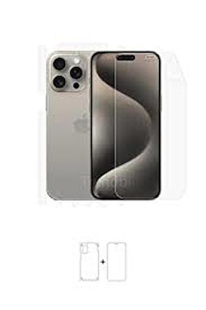 Iphone 15 Full Body 360 Derece Ön Arka Ve Yan Koruyucu Poliüretan Film