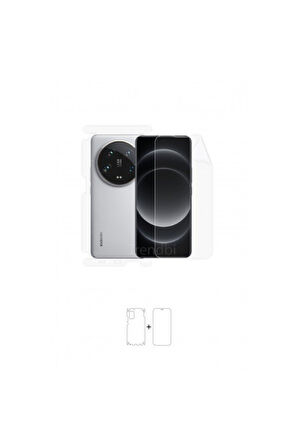 Xiaomi 14 Ultra 360 ° Full Body Ekran Koruyucu Kaplama Ön Arka Yan Darbe Emici Poliüretan Film