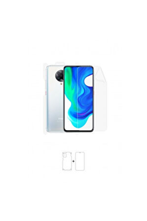 Xiaomi Poco F2 Pro 360 ° Full Body Ekran Koruyucu Kaplama Ön Arka Yan Darbe Emici Poliüretan Film