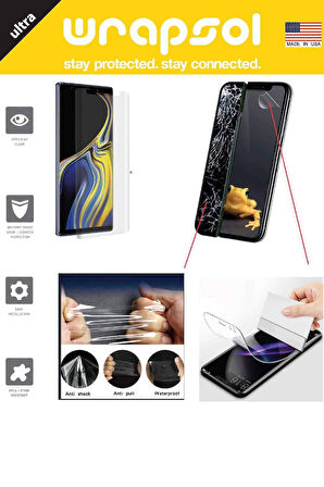 Xiaomi Mi 10 Lite 360 ° Full Body Ekran Koruyucu Kaplama Ön Arka Yan Darbe Emici Poliüretan Film