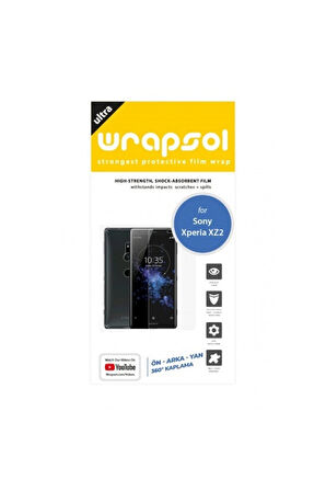 Sony Xperia Xz2 360 ° Full Body Ekran Koruyucu Kaplama Ön Arka Yan Darbe Emici Poliüretan Film