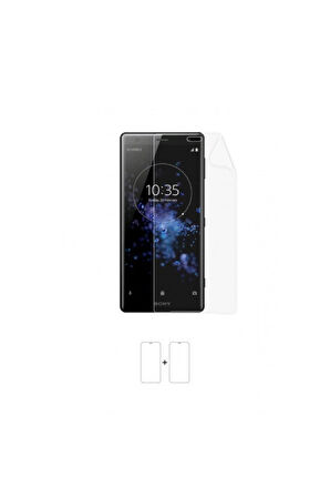 Sony Xperia Xz2 Ekran Koruyucu Kaplama Darbe Emici Poliüretan Film Amerika Üretimi