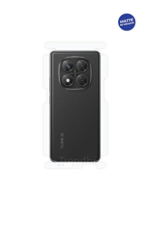 Xiaomi Redmi Note 14 Pro 5G Mat Arka ve Yan Koruyucu TPU Film
