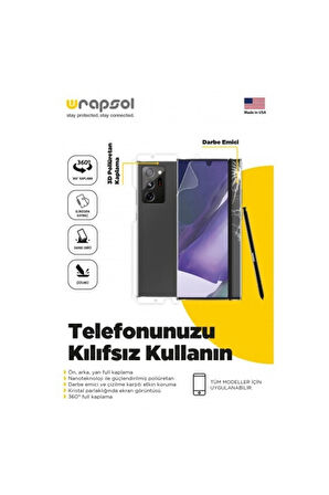 Vivo Y70 360 ° Full Body Ekran Koruyucu Kaplama Ön Arka Yan Darbe Emici Poliüretan Film