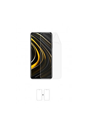 Xiaomi Poco M3 Ekran Koruyucu Kaplama Darbe Emici Poliüretan Film Amerika Üretimi
