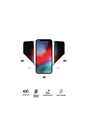 Xiaomi Mi 10T 5G Mat Hayalet Ekran Koruyucu Privacy Yandan Görünmeyen Film