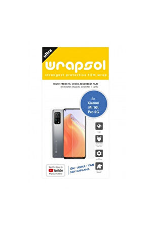 Xiaomi Mi 10t 5g 360 ° Full Body Ekran Koruyucu Kaplama Ön Arka Yan Darbe Emici Poliüretan Film