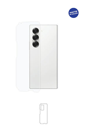 SAMSUNG GALAXY Z FOLD 6 TPU MAT ARKA YAN KORUYUCU FİLM EKRAN KORUYUCU