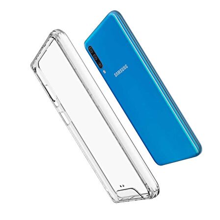 Gpack Samsung Galaxy A70 Kılıf Gard Nitro Şeffaf Sert SilikonNano Glass