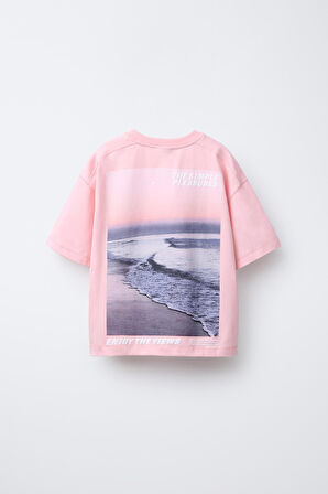 Me Simple Pleasures  Baskılı Kız Çocuk  %100 Pamuk Tişört