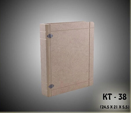 Ahşap-boyanabilir-dekoratif Kitap Kutusu