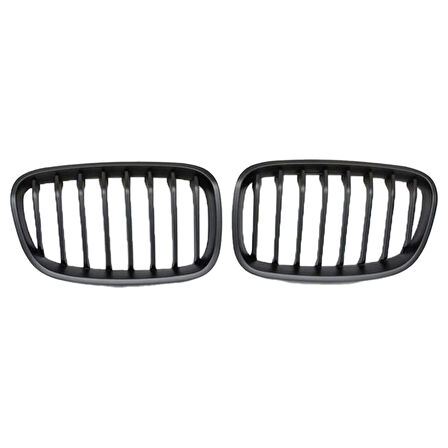Bmw 1 Serisi F20-F21 2012-2014 İçin Uyumlu M Böbrek Çift Çizgi Panjur Piano Black