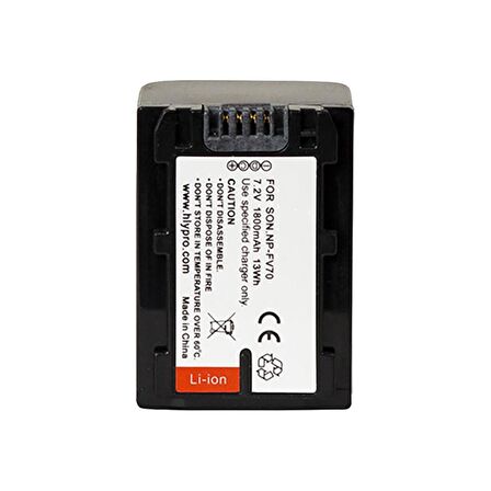 Cazipshop Sony NP-FV70 Batarya(1800Mah)+Şarj Aleti Cihazı Seti