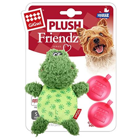 GiGwi Plush Friendz Sesli Peluş Kurbağa Köpek Oyuncağı