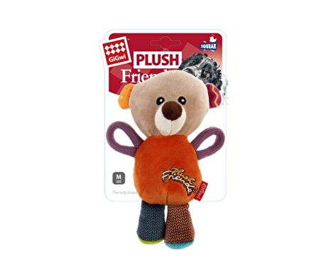 Gigwi Plush Friendz Sesli Ayı Peluş Köpek Oyuncağı