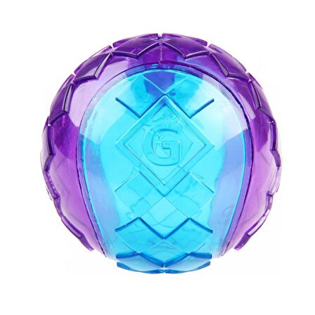 Gigwi Ball Sesli Kauçuk Top Köpek Oyuncağı (S) Mor Mavi