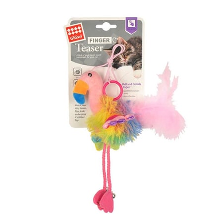 Gigwi Flamingo Parmak Oltası Kedi Oyuncağı 20 cm