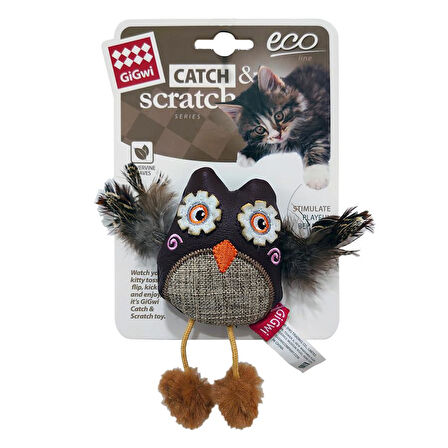 Gigwi Catch&Scratch Baykuş Kedi Oyuncağı