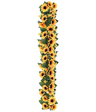 Yapay Çiçek Ay Çiçeği Tak Organizasyon Nişan Düğün Dekor Çiçeği Süsleme Tag 25x150cm