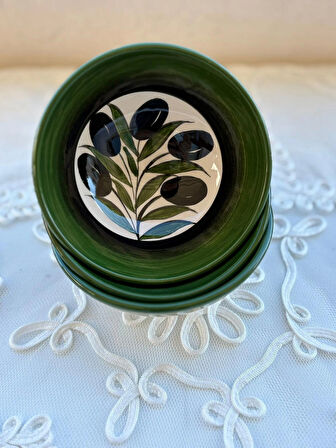 El Yapımı 13 cm Sosluk Çerezlik Reçellik Seramik Kase 