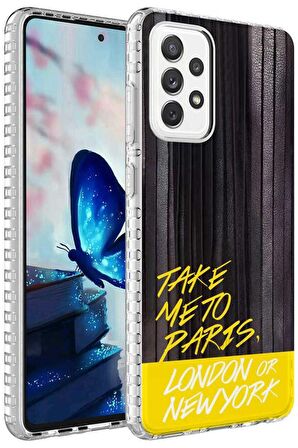 Galaxy A53 5G Kılıf Airbag Kenarlı Renkli Desenli Elegans Silikon