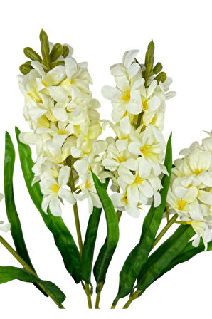 Yapay Çiçek Sümbül Demeti Beyaz 55*40cm 1.Kalite