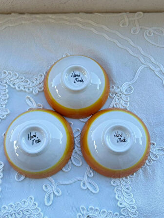 El Yapımı 13 cm Sosluk Çerezlik Reçellik Seramik Kase 