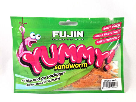FUJIN Yummy Sandworm 7cm LRF Silikonu