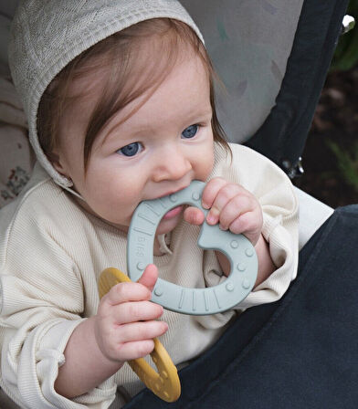 Bibs Baby Bitie Diş Kaşıyıcı Heart - Pink Plum