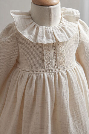 Tongs Baby Bebek Elbise 3899 Ekru