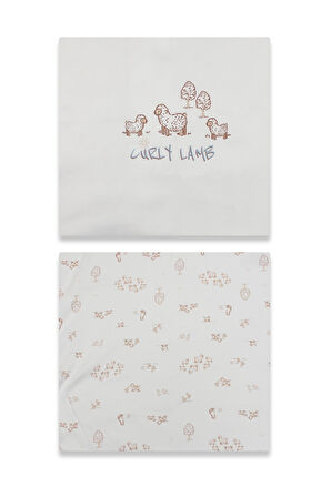 Bistyle Curly Lamb 10'Lu Hastane Çıkışı 11106 Bej Mavi Ekru