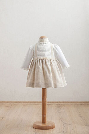 Tongs Baby Bebek Elbise 3921 Bej