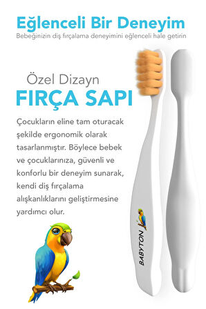 Babyton Bio Ultra Yumuşak Çocuk Diş Fırçası Papağan