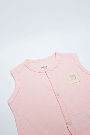 Bistyle Modal Flying Balloons Bebek Yelek BS18110 Pembe