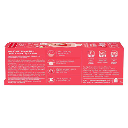 R.O.C.S.Baby Diş Macunu 35ml 0-3 Yaş Elma