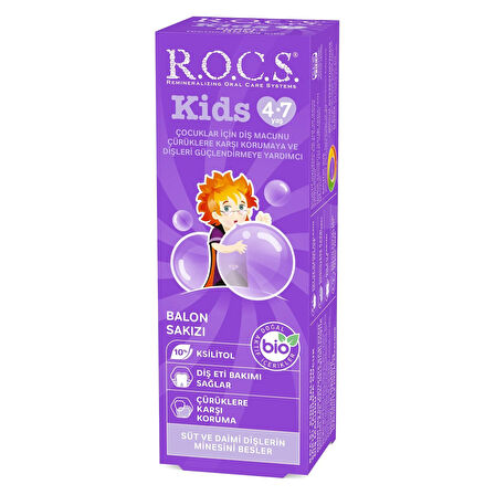 R.O.C.S.Kids Diş Macunu 35ml 4-7 Yaş Sakız