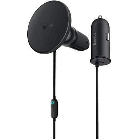 Baseus 15W Magsafe Kablosuz Araç Telefon Tutucu 25W Type-C Araç Çakmaklık Şarjı İphone Araç Şarjı 