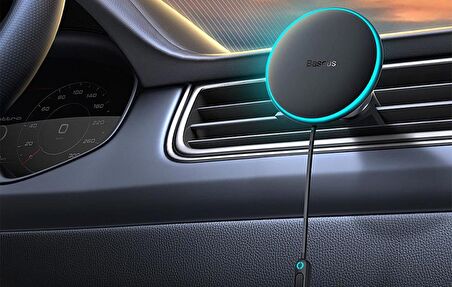 Baseus 15W Magsafe Kablosuz Araç Telefon Tutucu 25W Type-C Araç Çakmaklık Şarjı İphone Araç Şarjı 