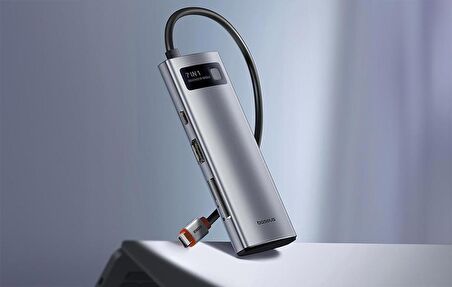 Baseus PD 100W 7in1 Type-C to Dönüştürücü Hub Type-C to HDMI4K@60Hz 3*USB3.0 SD/TF Ekran Yansıtmalı