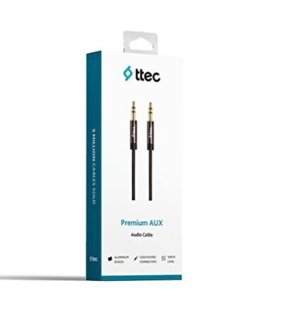 Ttec 3.5MM 1Mt Aux to Aux Cevirici Aux Kablosu Hoparlör Araç Kulaklık İçin Aux Kablo