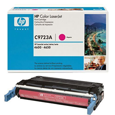 HP C9723A (641A) Kırmızı Magenta Orjinal Toner LaserJet 4600 KUTU HASARLI