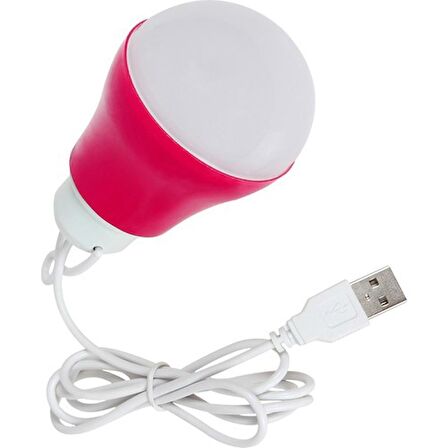 USB Kablolu Beyaz LED Ampul  5W 6V