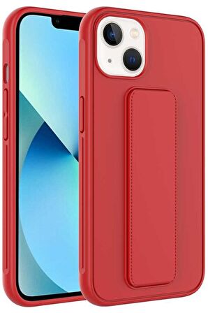 Apple iPhone 14 Plus Kılıf Standlı Mat Yüzey Kamera Çıkıntılı İnce Tasarım Kapak